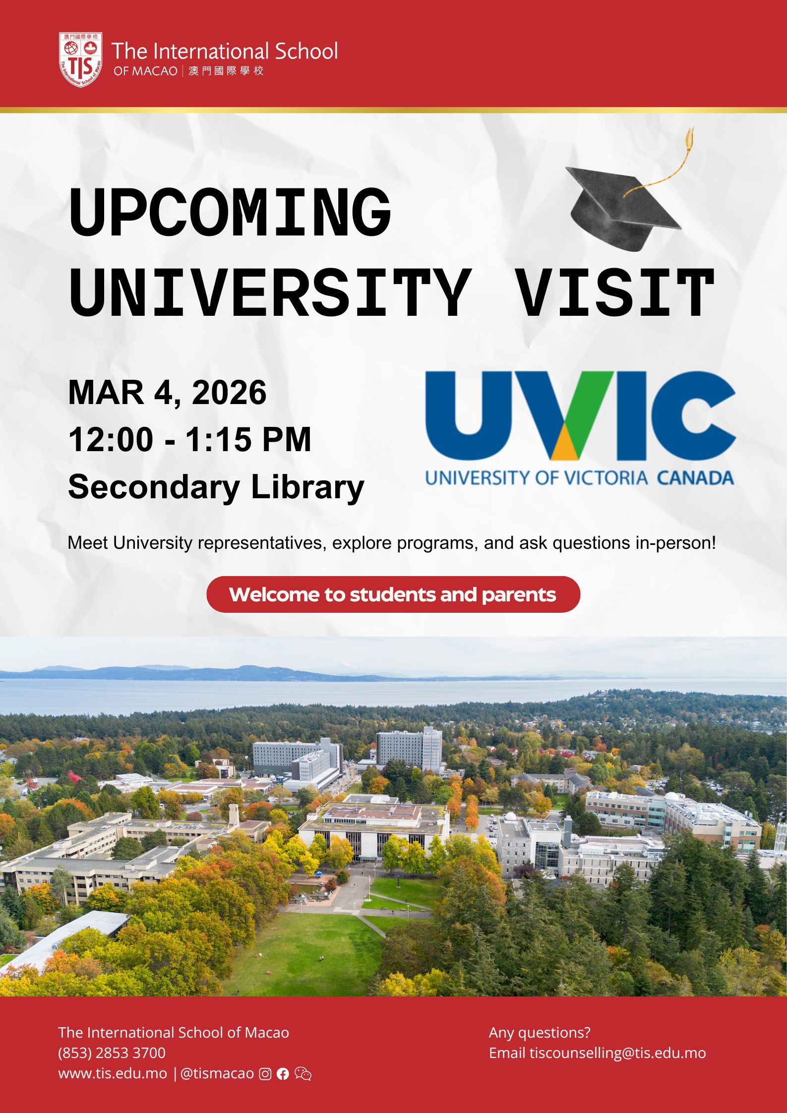 March 4 | University of Victoria — The International School of Macao ...